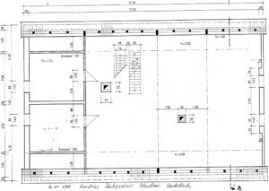 Grundriss vom Dachgeschoss des Pfarrhaus in Lauterbach