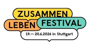 Logo vom Festival "Zusammen Leben" vom 19. bis 20. Juni 2026 in Stuttgart